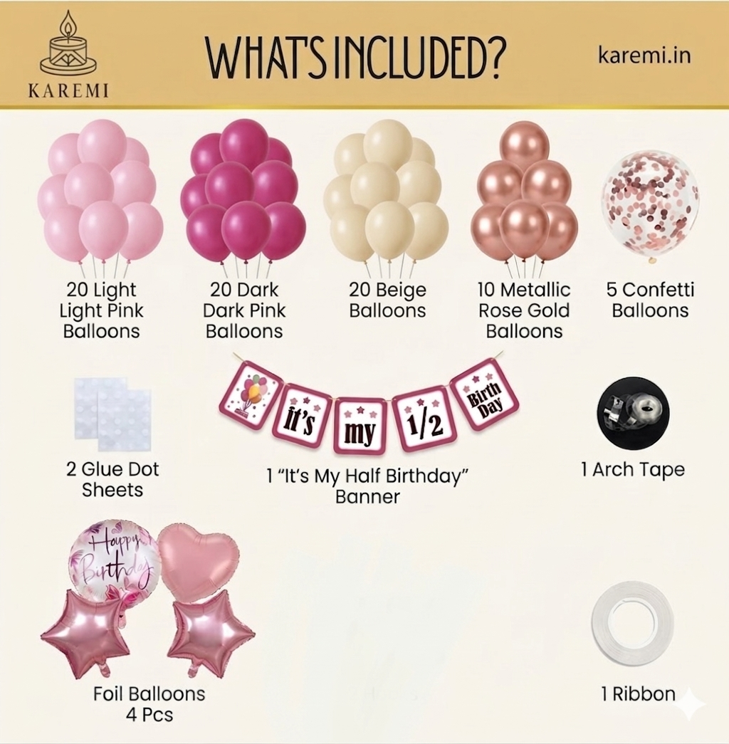 Half birthday set