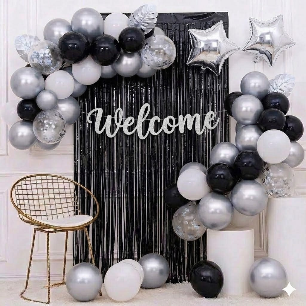 Silver welcome set