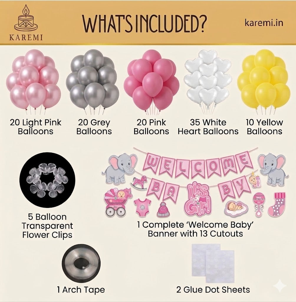 Welcome baby girl set