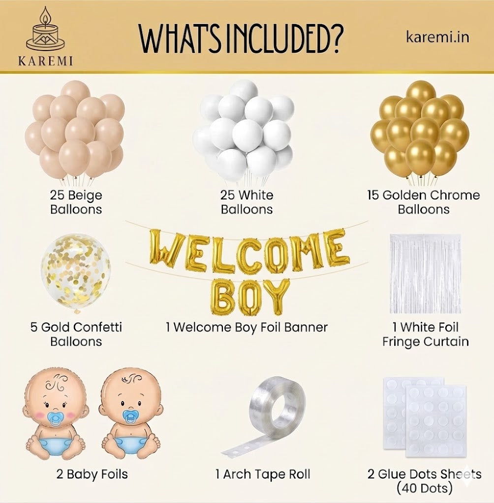 Welcome baby boy set
