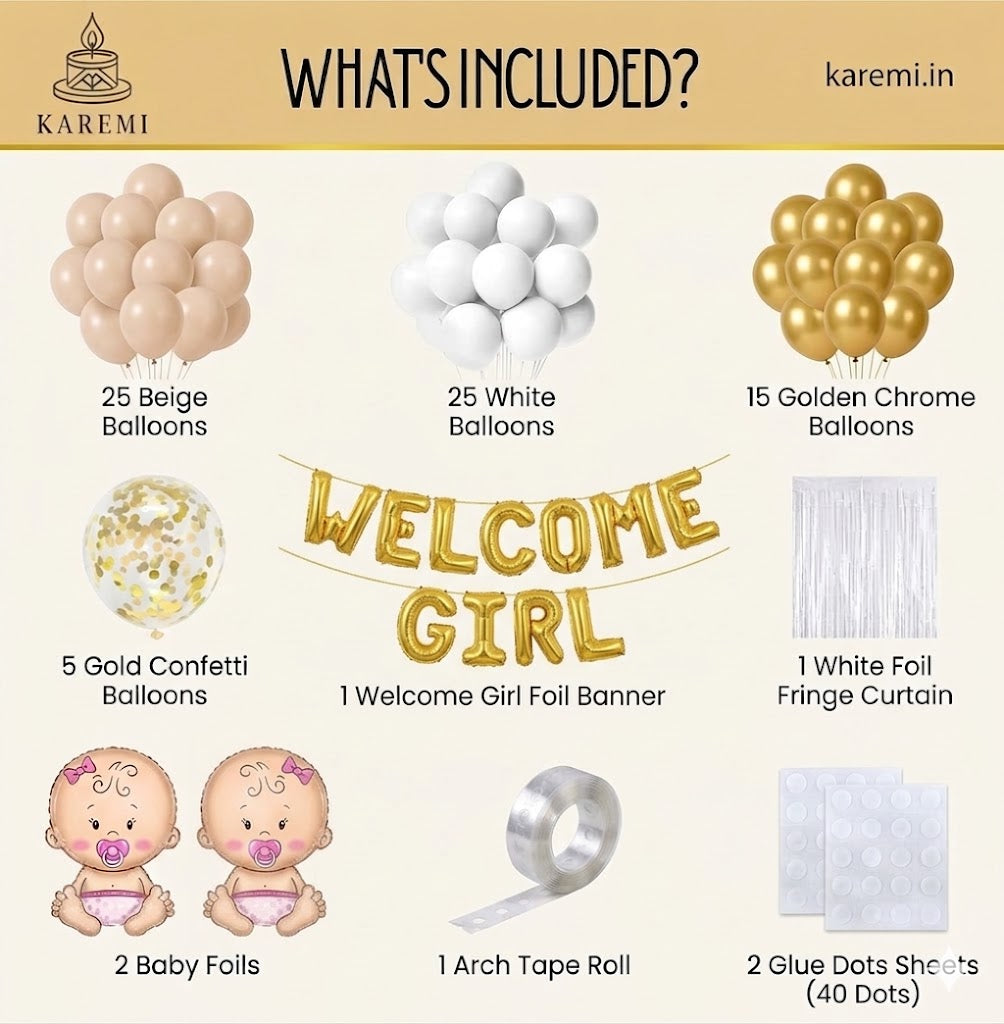 Welcome baby girl set