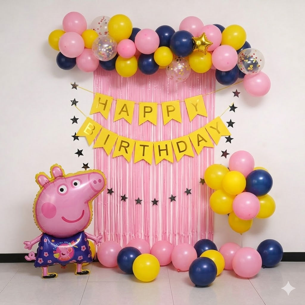 Peppa pig birthday decoration