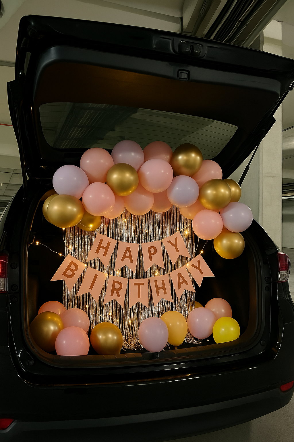 Car trunk birthday set