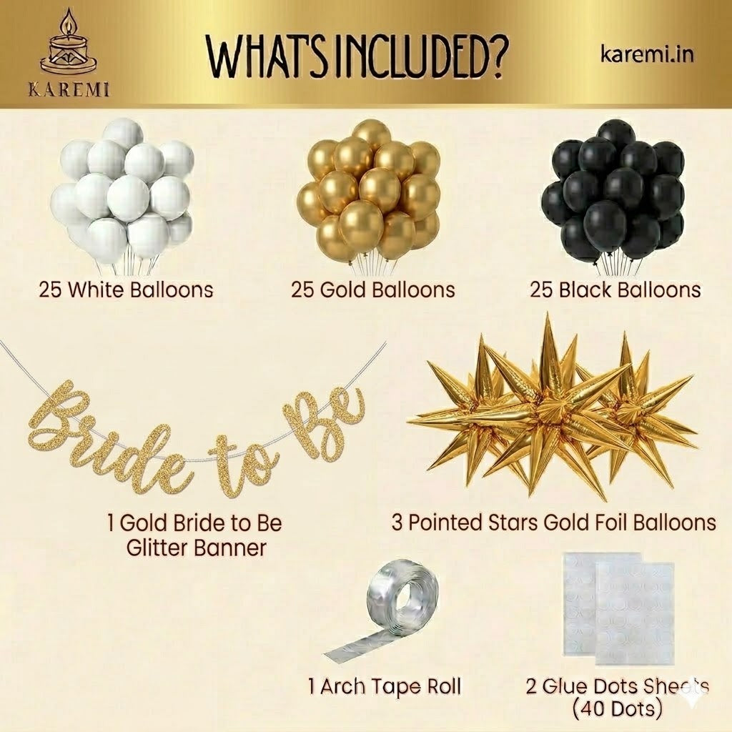 Bride to be golden set