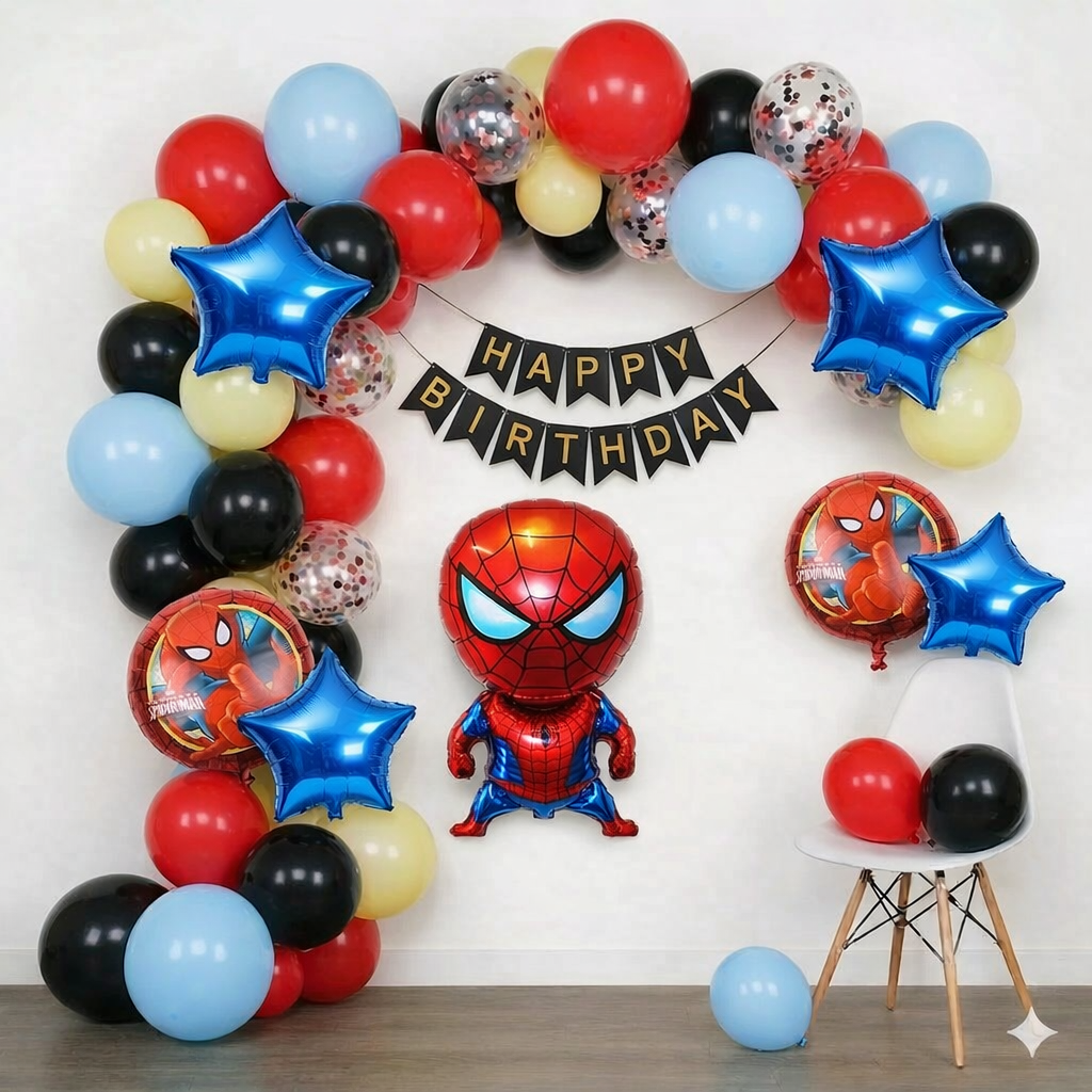 Spider man birthday set