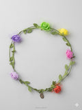 Multi color flower tiara