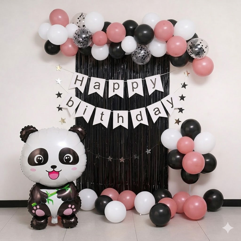 Panda birthday decor
