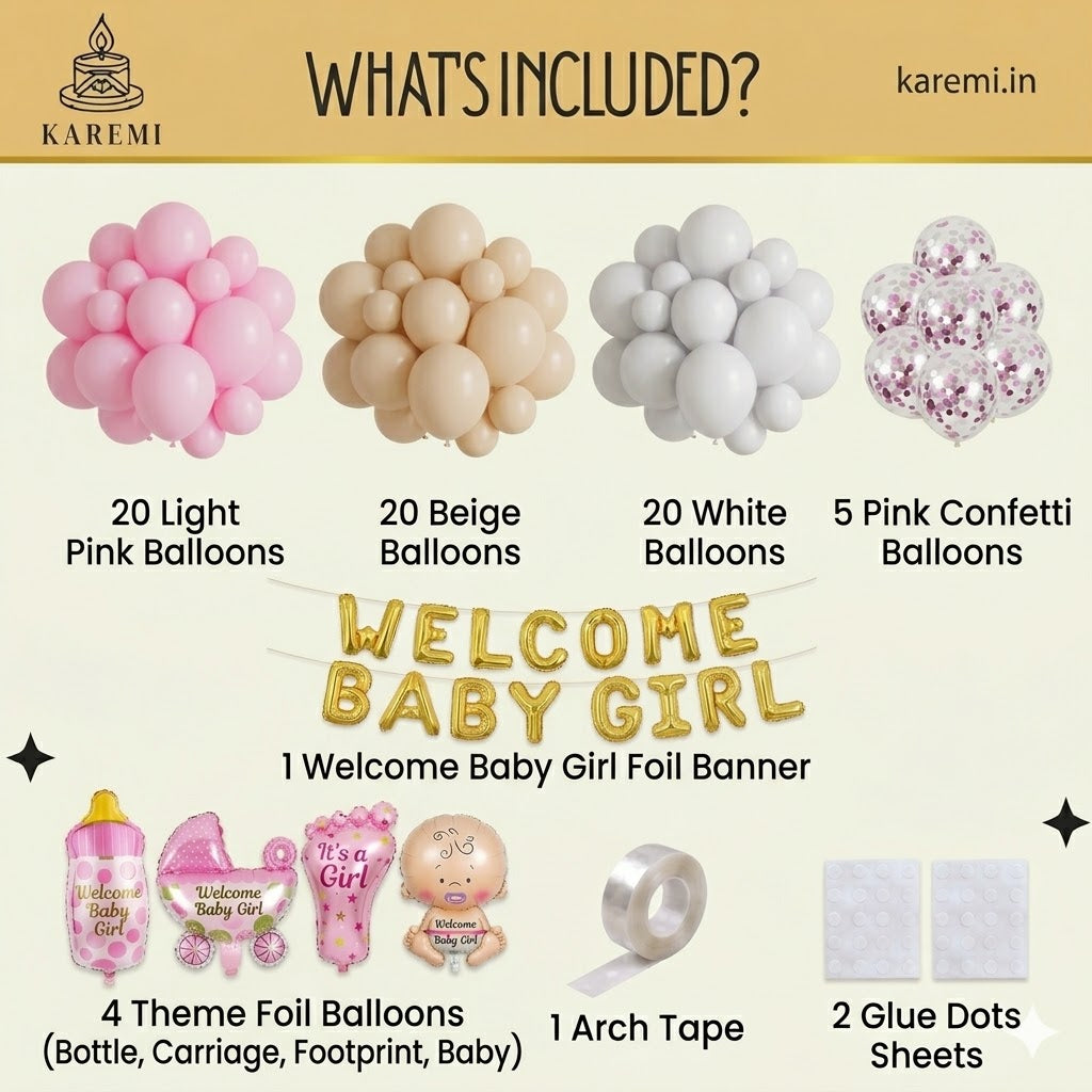 Welcome baby girl set