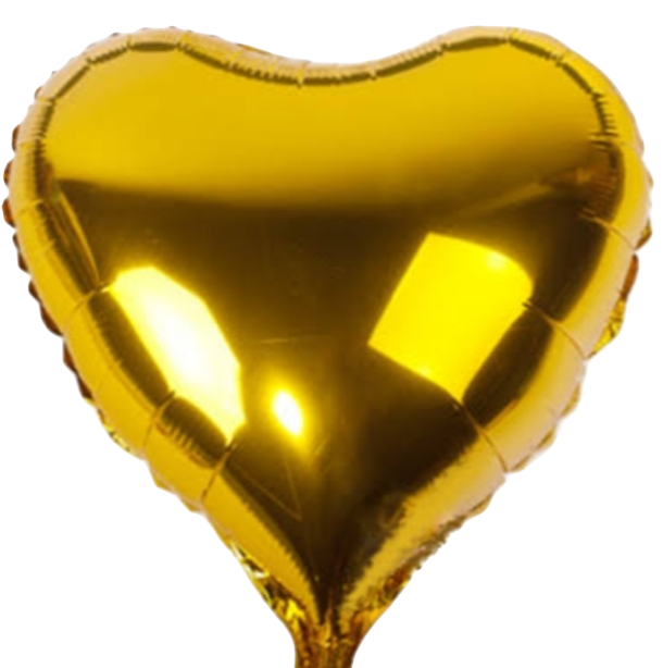 Foil hearts(all colors)