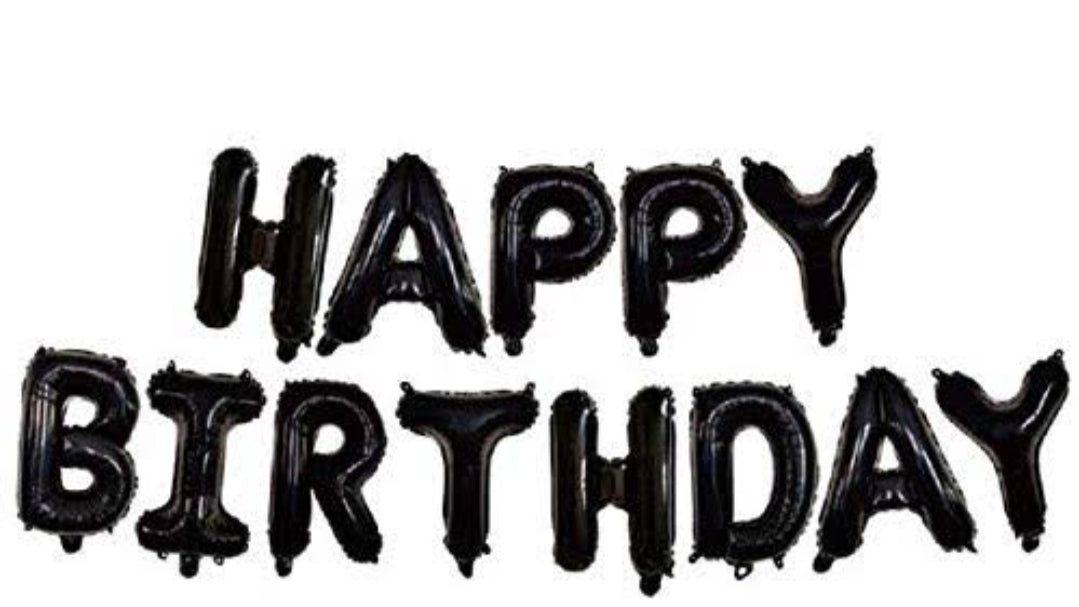 Birthday Banner foil