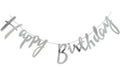 Happy birthday cursive banner