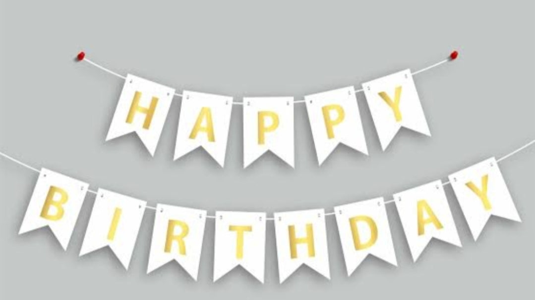 Happy birthday banner