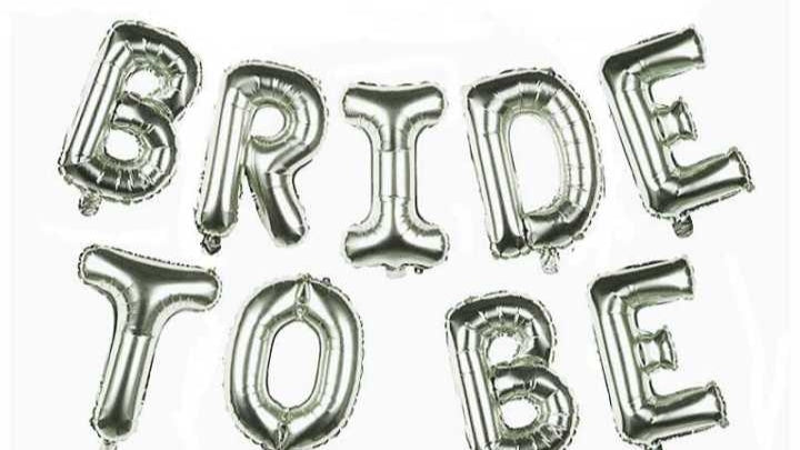 Bride to be banner foil