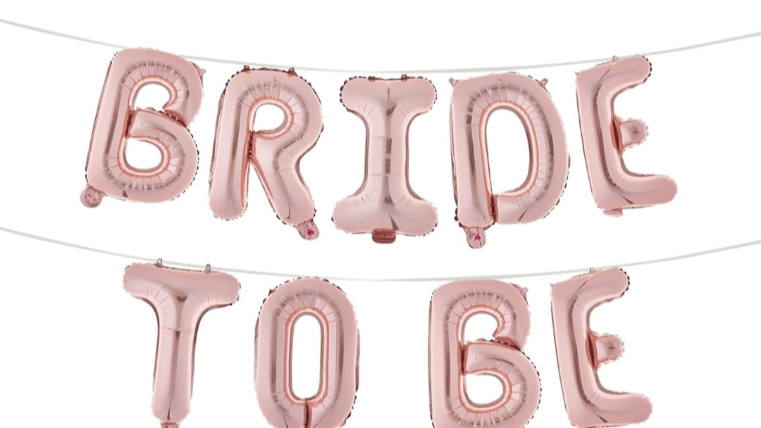 Bride to be banner foil