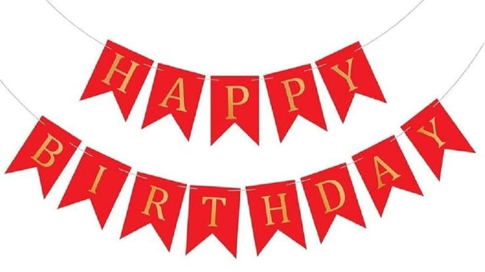 Happy birthday banner