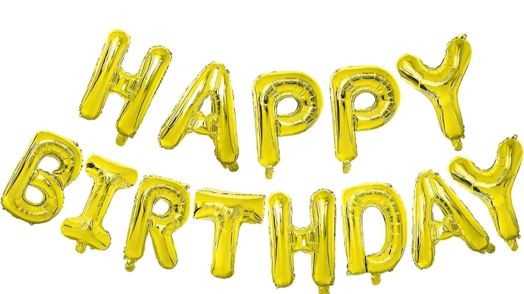 Birthday Banner foil