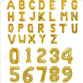 Foil letter balloons