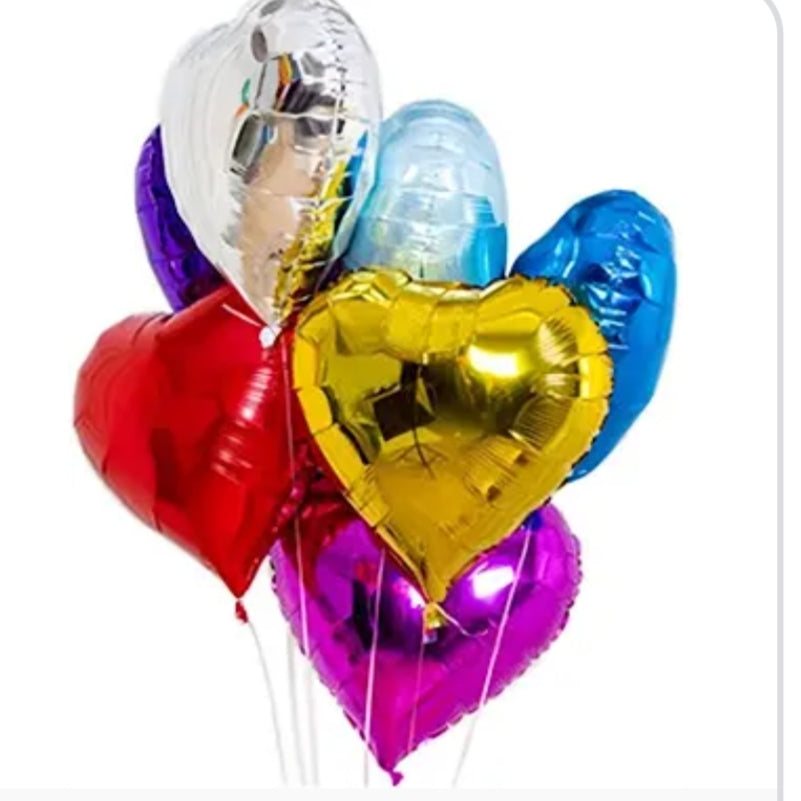Foil hearts(all colors)