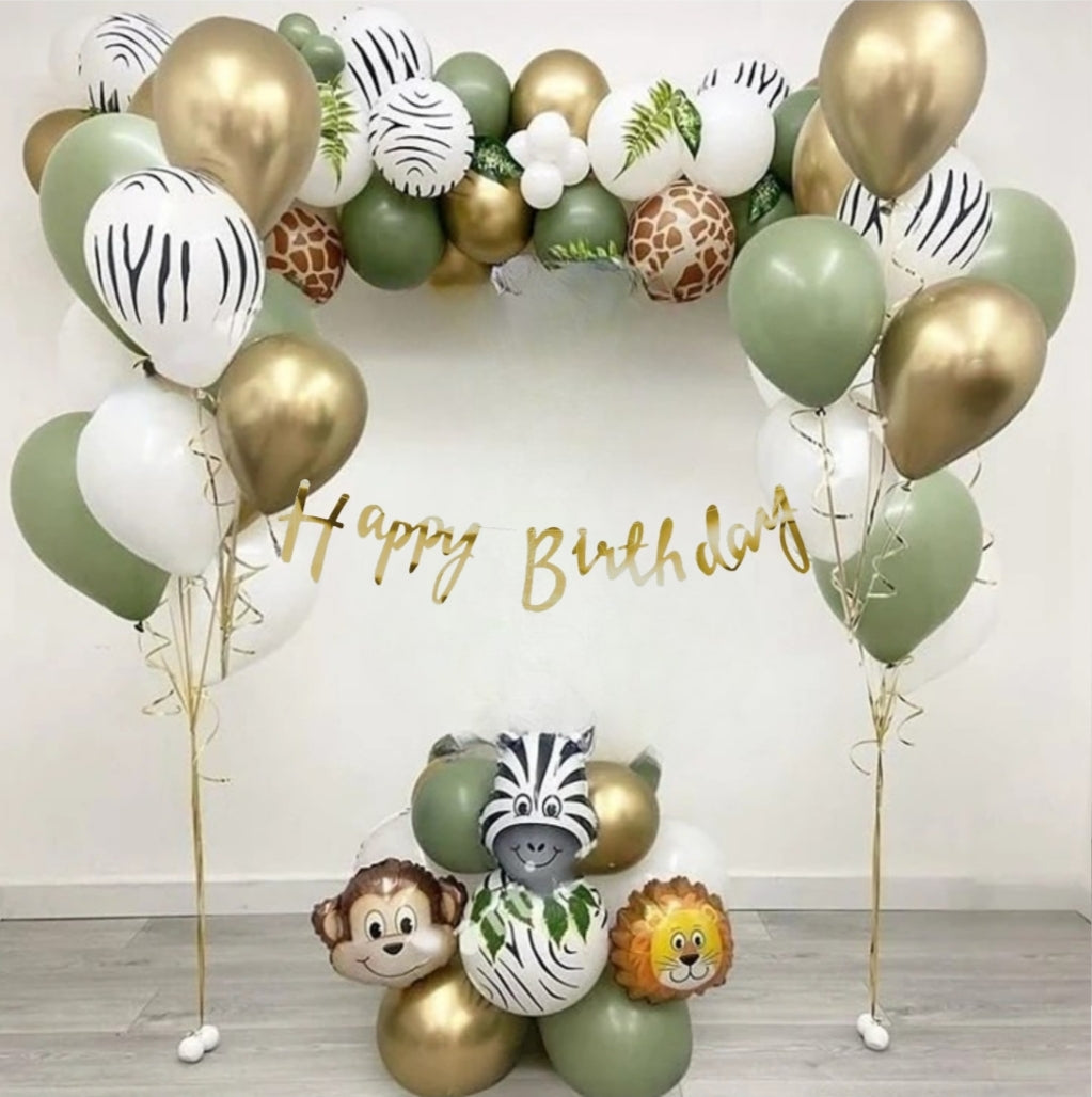 Jungle theme birthday set