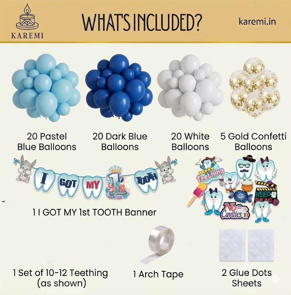 1st tooth decoration set