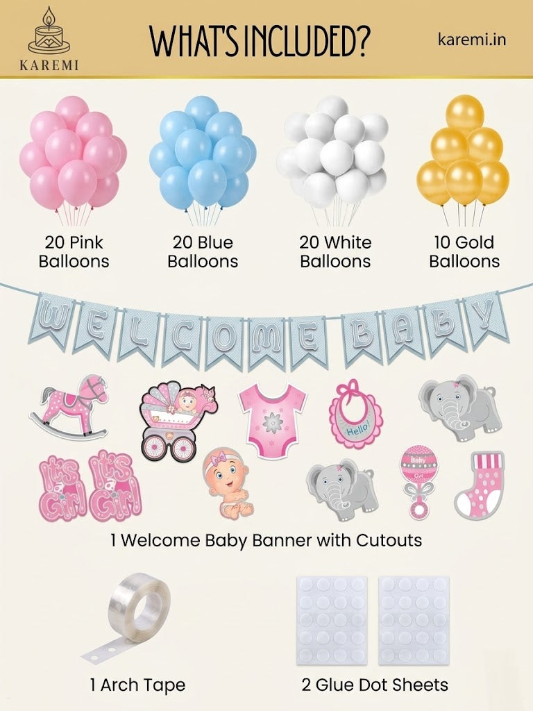 Welcome baby girl set