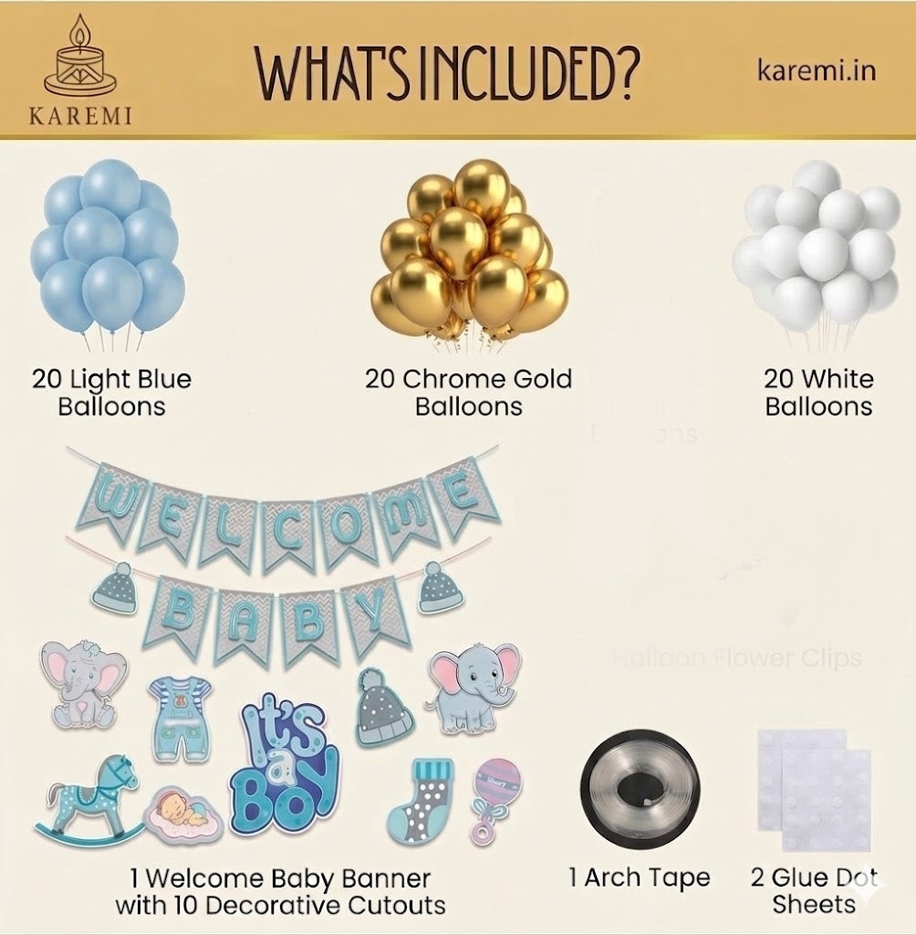 Welcome baby boy set