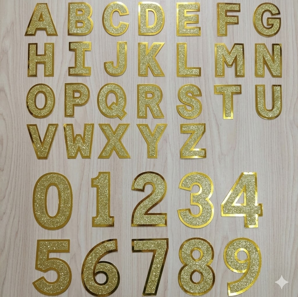 Glitter custom letters