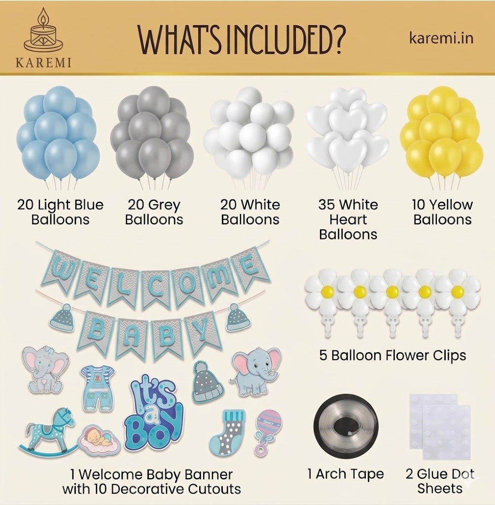 Welcome baby boy set