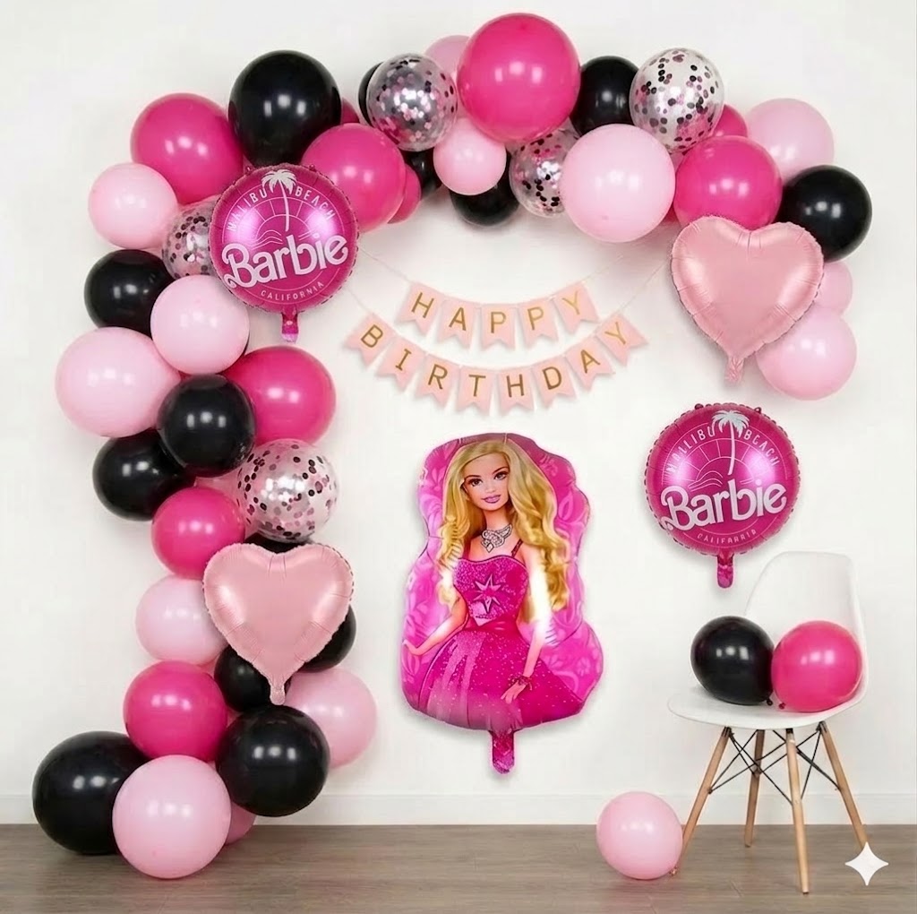 Barbie theme birthday set