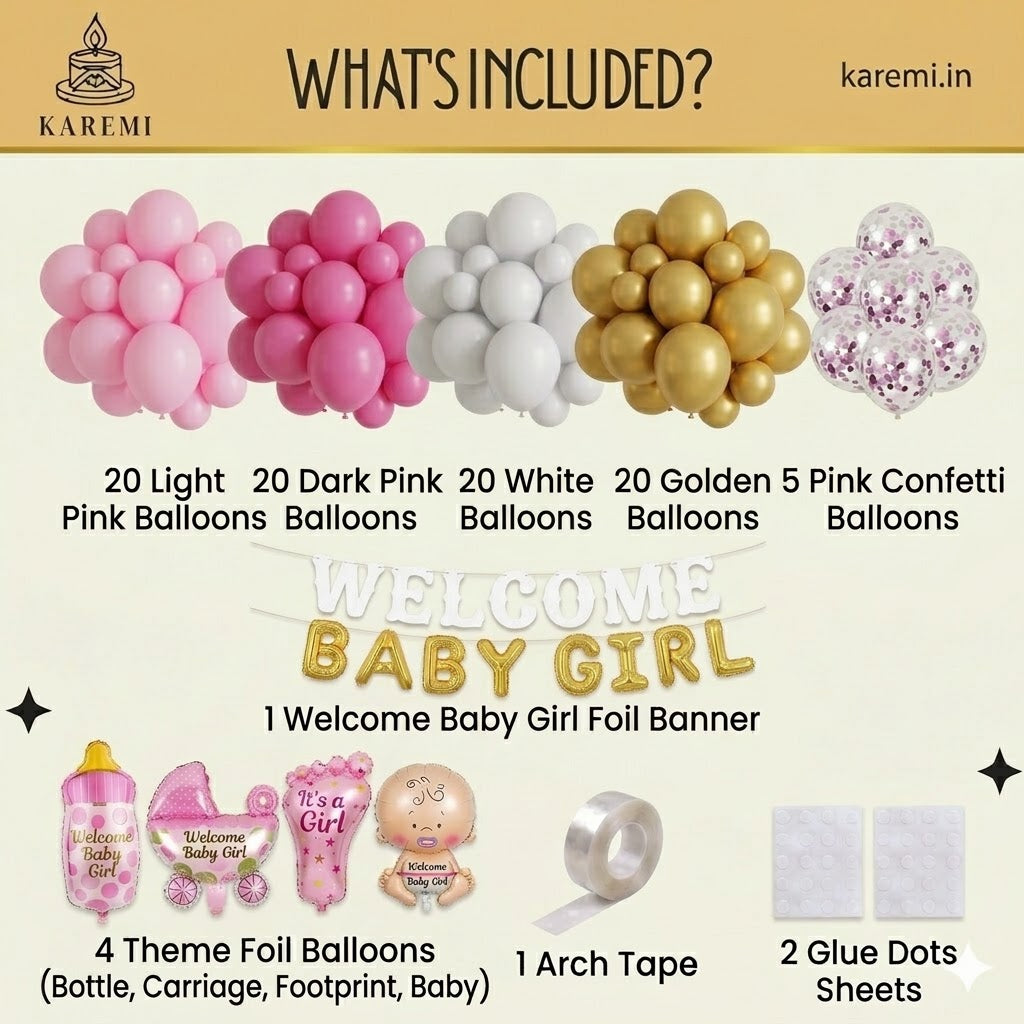 Welcome baby girl set