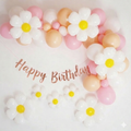 White flower birthday set