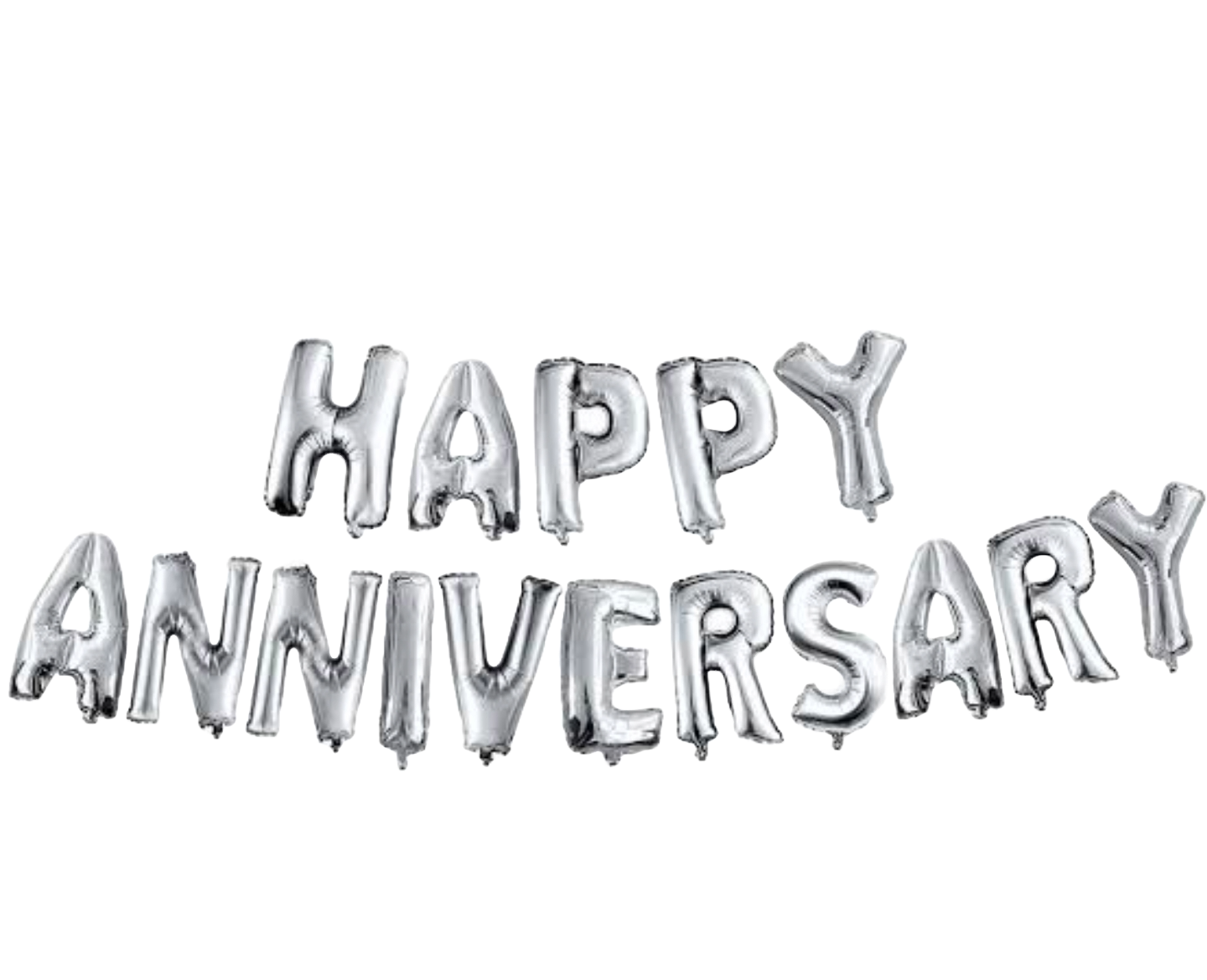 Anniversary banner cursive/foil