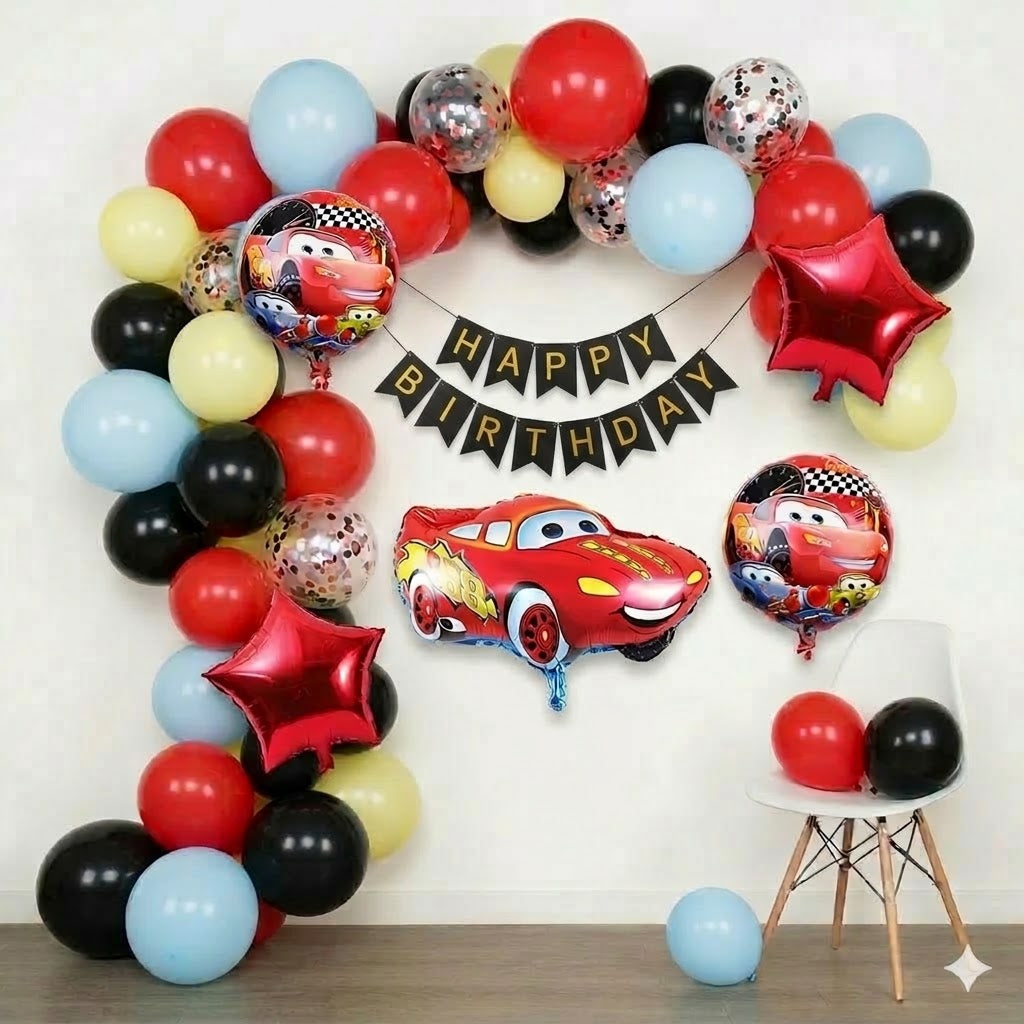 Car theme birthday set