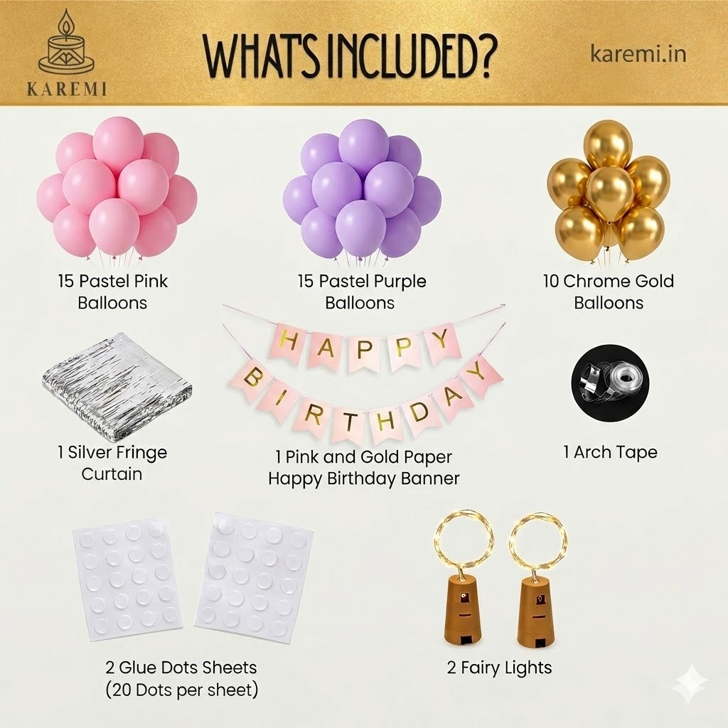 Car trunk birthday set