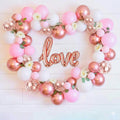 Heart love balloons set