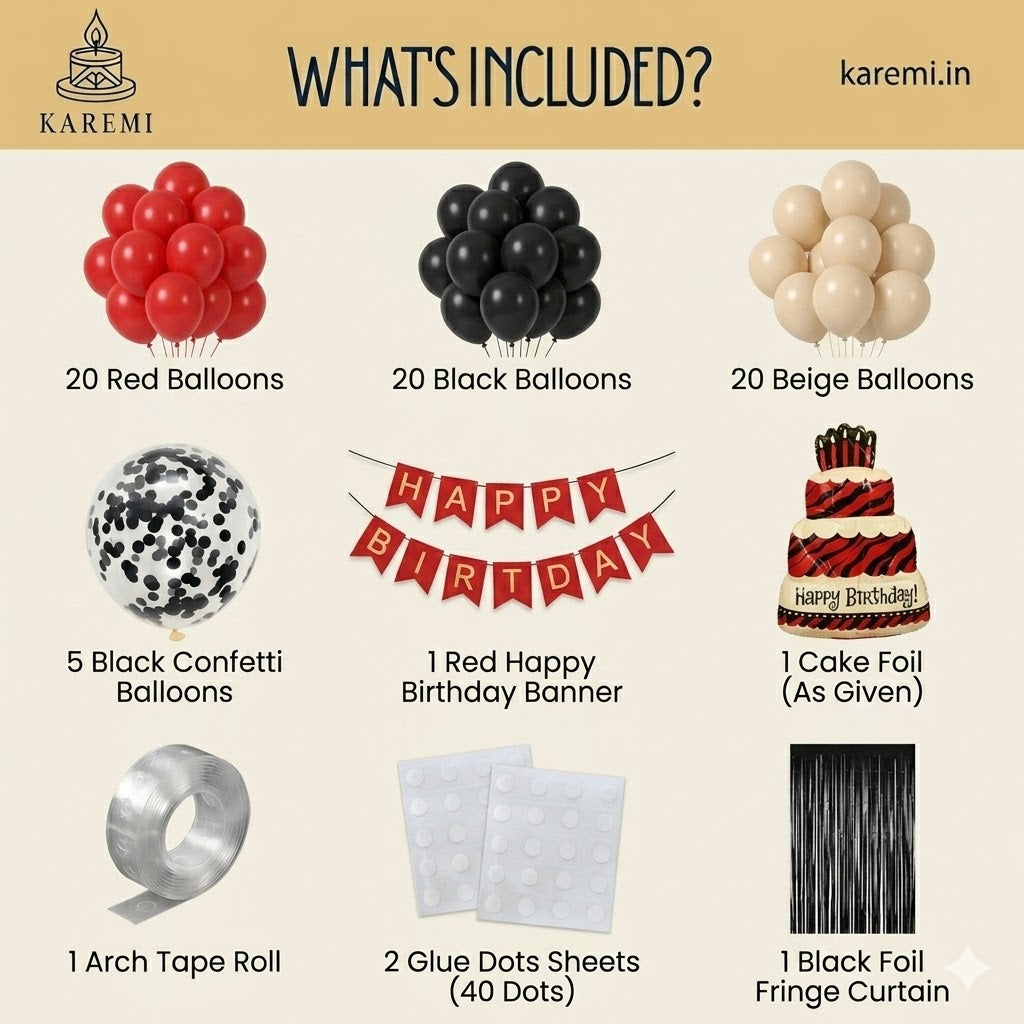 Red velvet birthday set